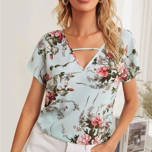 Bundle listing! 3 floral pattern light material shirts.